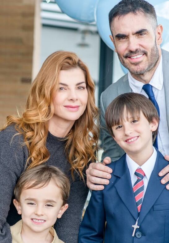 Carolina Cruz y Lincoln Palomeque, unidos por la comunión de su hijo - crédito @carolinacruzosorio/IG