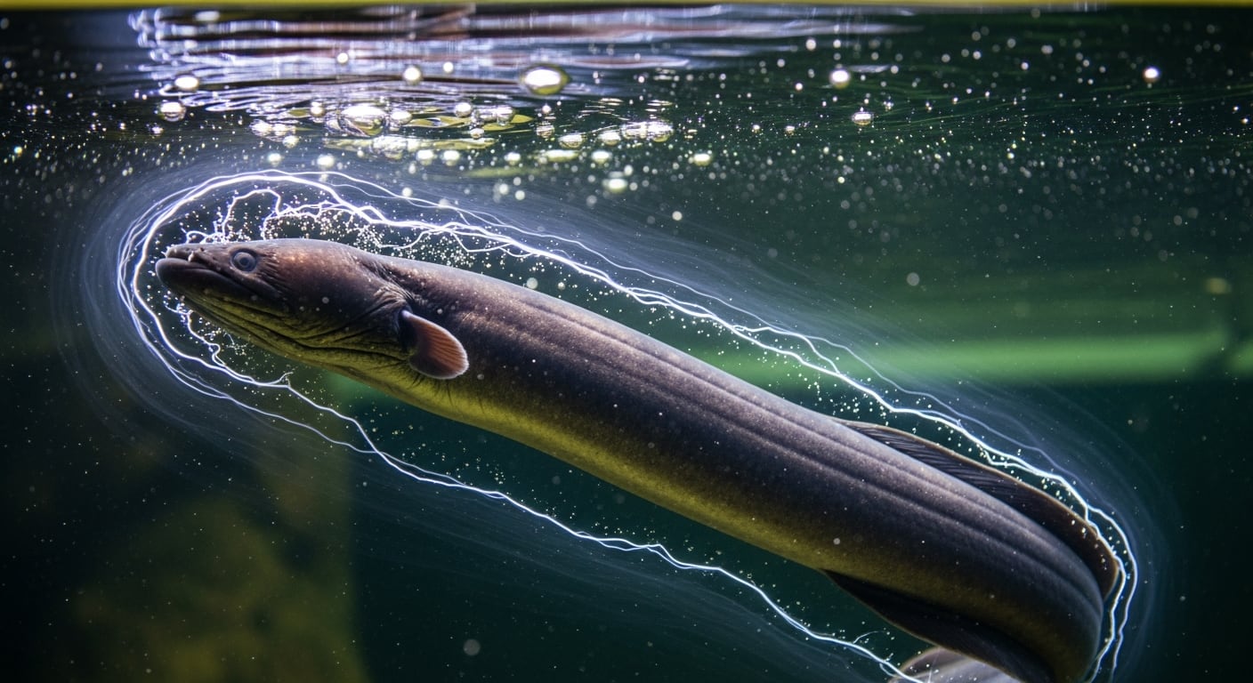 La respiración aérea y la electricidad sensorial ayudan a las anguilas eléctricas a sobrevivir en ambientes con baja visibilidad y oxígeno (Imagen Ilustrativa Infobae)