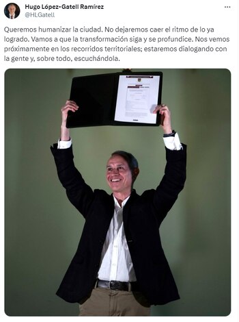 Hugo López-Gatell presumió su registro.