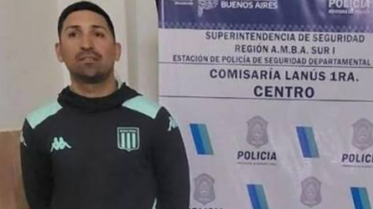Paredes, el líder de la barra de Racing, cuando fue detenido dos años atrás