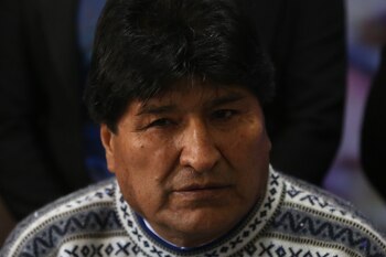 El ex mandatario boliviano Evo