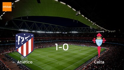 Atlético de Madrid vence por la mínima a Celta 1-0