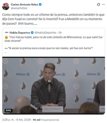 El periodista deportivo puso en