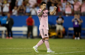 Lionel Messi celebra el gol