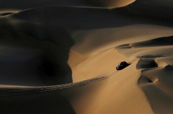 Dakar Rally - 2019 Peru Dakar Rally - Stage 2 from Pisco to San Juan de Marcona, Peru - January 8, 2019 X-Raid's driver Orlando Terranova and co-driver Bernardo Graue in action during the race. REUTERS/Carlos Jasso/File Photo SEARCH "GLOBAL POY" FOR THIS STORY. SEARCH "REUTERS POY" FOR ALL BEST OF 2019 PACKAGES. TPX IMAGES OF THE DAY.