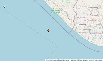 Temblor reportado en Chiapas.
(SSN)