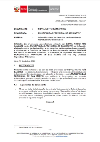 Parte de la resolución del