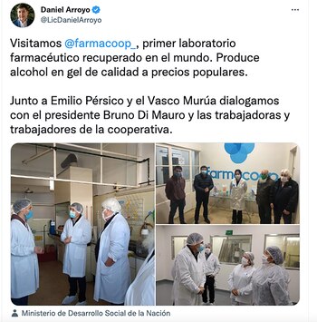 La visita de Daniel Arroyo