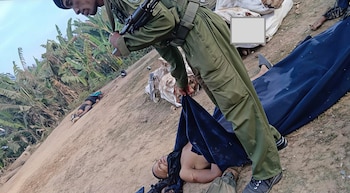 Un militar en reconocimiento de