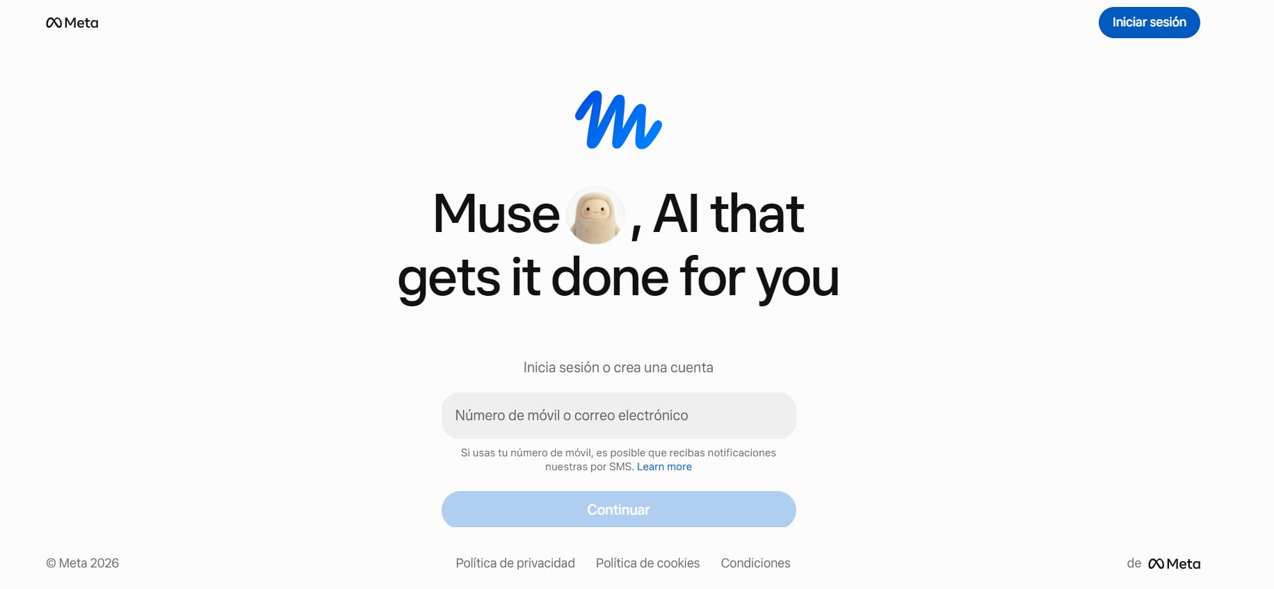 La convocatoria comenzó después de las presentaciones que la compañía realizó en Connect 2026 sobre su asistente de inteligencia artificial. (Meta)
