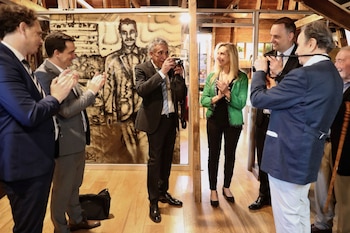 En el salón se exhiben