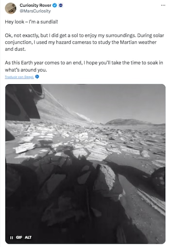 La cuenta oficial del Curiosity