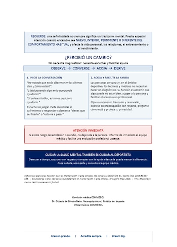 La Confederación Sudamericana de Fútbol lanzó sus indicaciones para detectar los problemas de salud mental en los futbolistas-crédito Conmebol