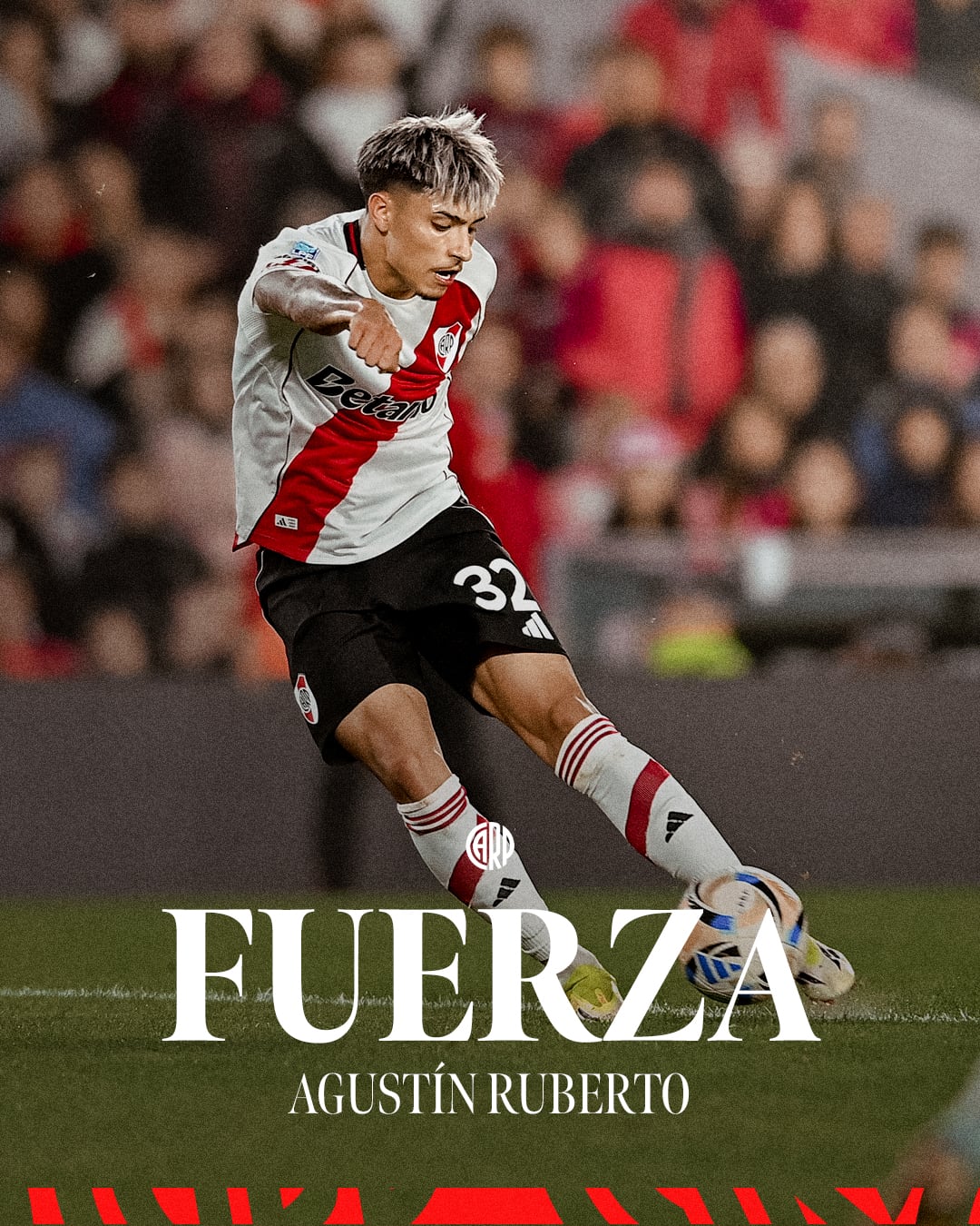 El posteo de River tras confirmarse la nueva lesión ligamentaria de Agustín Ruberto (@RiverPlate)