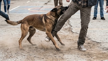 15 escolares de primaria resultaron con lesiones leves (mordeduras y rasguños). Visuales IA