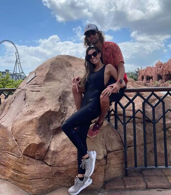 La pareja hizo una escapada