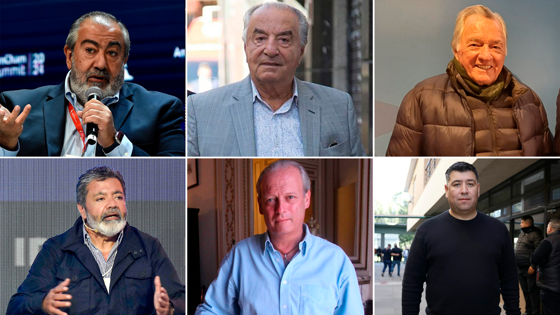 Héctor Daer, Armando Cavalieri y Luis Barrionuevo (arriba) vs. Gerardo Martínez, Andrés Rodríguez y Cristian Jerónimo