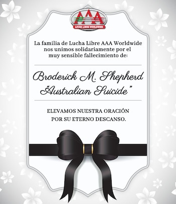 Triple A lamentó la muerte