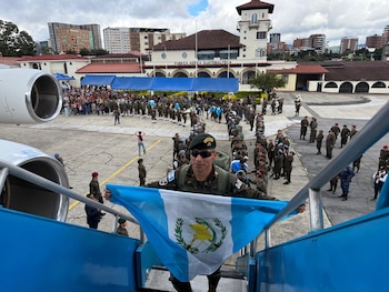 Guatemala envió más de cincuenta militares a Haití para sumarse a la Fuerza de Supresión de Pandillas autorizada por las Naciones Unidas. (Foto cortesía Ejército de Guatemala)