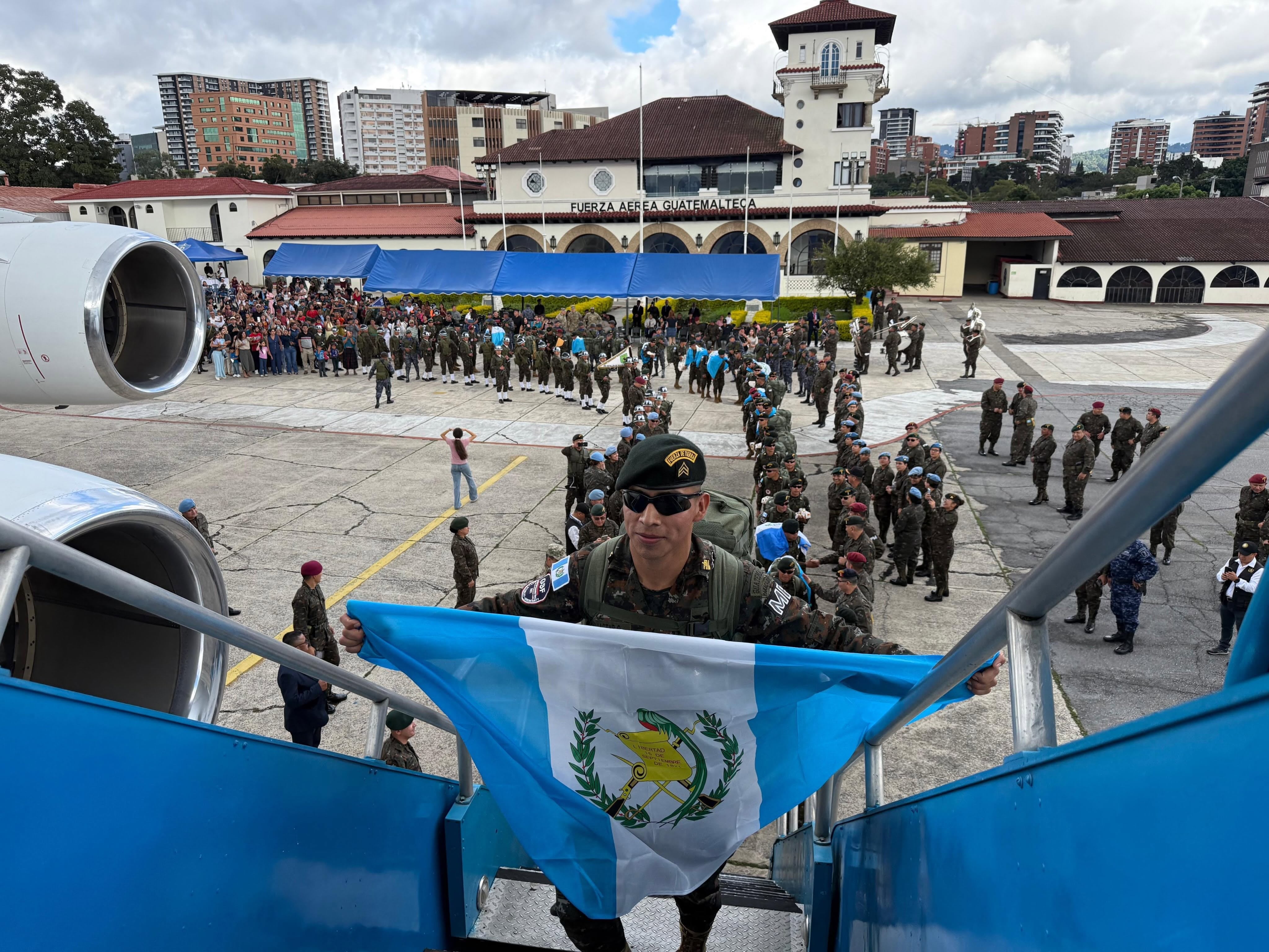 Guatemala envió más de cincuenta militares a Haití para sumarse a la Fuerza de Supresión de Pandillas autorizada por las Naciones Unidas. (Foto cortesía Ejército de Guatemala)