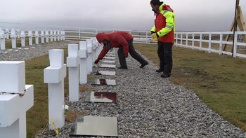 Los forenses durante el proceso