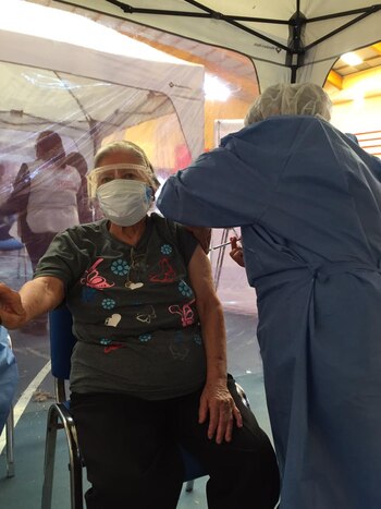 Vacunación Valles Centrales (Foto: Twitter@SSO_GobOax)