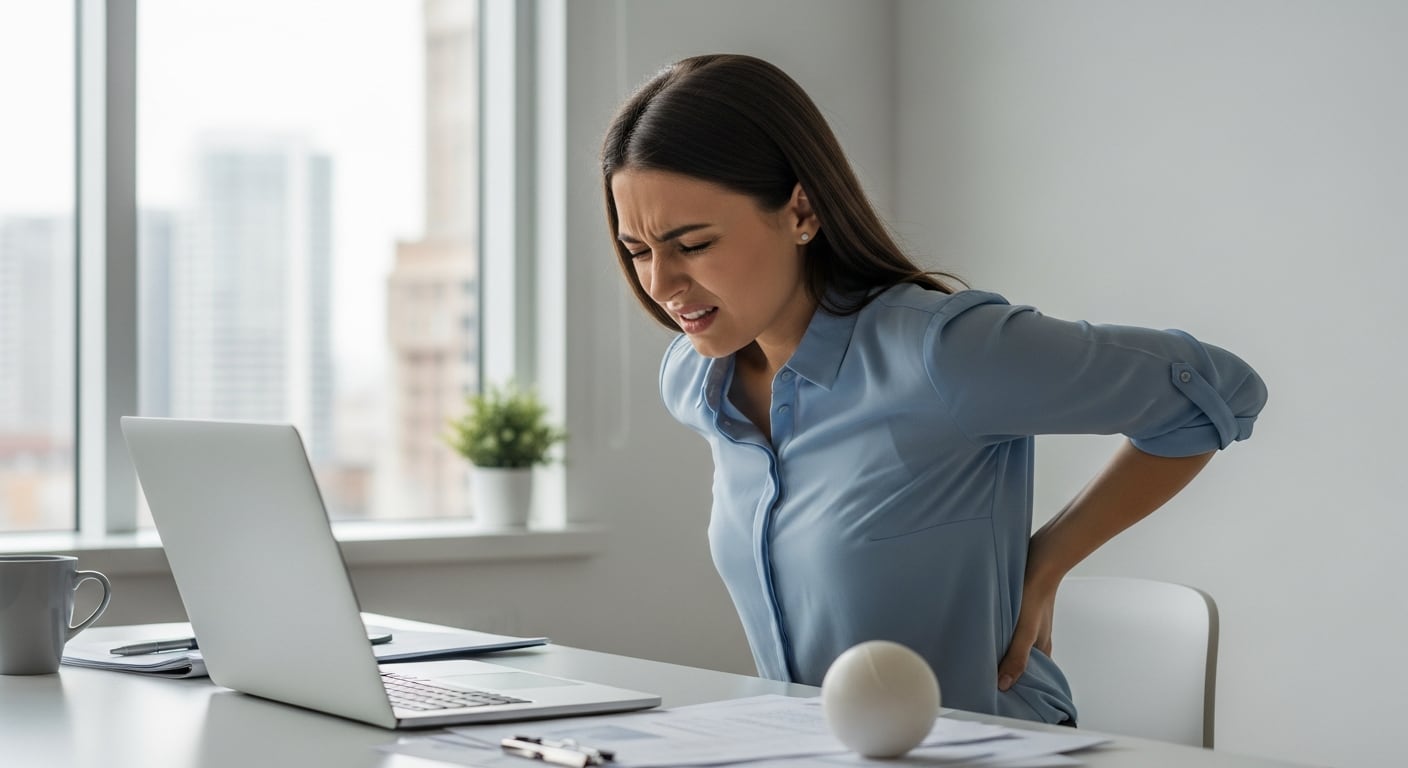 La prevención del dolor de espalda recomienda ejercicios aeróbicos regulares, mantener un peso saludable y hábitos ergonómicos en el trabajo y el hogar (Imagen Ilustrativa Infobae)