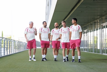 El nuevo cuerpo técnico del Real Madrid (EFE/ Real Madrid)
