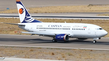 Turquía embargó un avión de la aerolínea iraní Caspian Airlines en Estambul