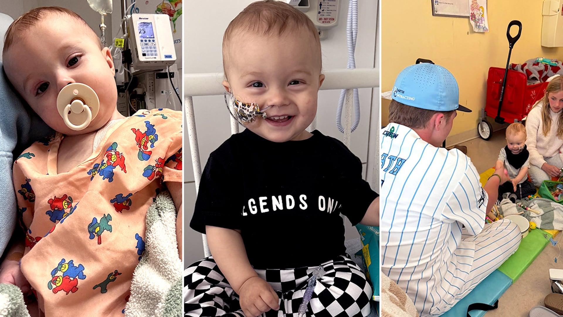 Crew Dearth fue diagnosticado con hepatoblastoma en estadio 4 a los 11 meses de edad en Ohio (Cortesía: Nicole Dearth -Cleveland Clinic)