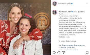 Post en Instagram de Claudia