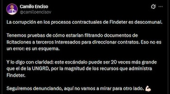 Según Enciso, se habrían intercambiado