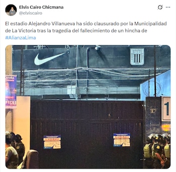 El banderazo en el estadio de Matute dejó un fallecido - Créditos: @elviscairo.