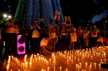 La vigilia por los detenidos