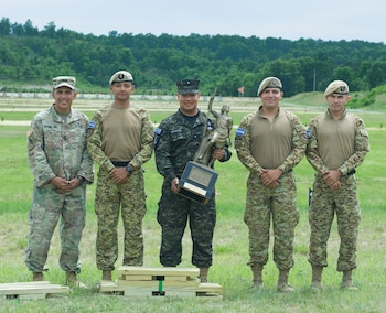 El equipo de tiro de las Fuerzas Armadas de El Salvador ganó el primer lugar por equipos en la Competencia de Tiro de Puntería de Combate 2026 de la Guardia Nacional de New Hampshire en Estados Unidos. (Cortesía: Guardia Nacional de Nuevo Hampshire)