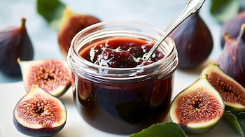 Preparar higos en almíbar solo