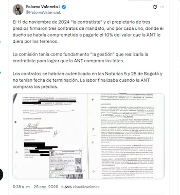 La candidata Paloma Valencia denunció