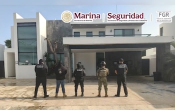 El operativo incluyó la intervención de cuatro inmuebles. (Crédito: Secretaría de Marina)