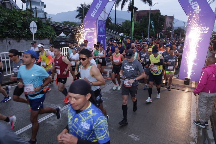 La Maratón Medellín registró dos casos de atletas con complicaciones de salud durante la jornada del domingo 6 de septiembre - crédito Maratón Medellín