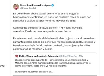 La congresista se sumó a