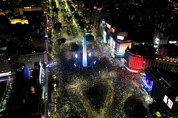 Festejos Argentina Inglaterra en el Mundial 2026 - Drone - Obelisco