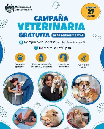 La campaña se llevará a cabo este sábado 27 de junio - Créditos: Municipalidad de Pueblo Libre.