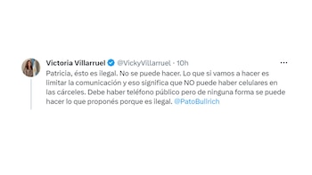 El mensaje de Villarruel sobre