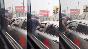 Un sujeto amenaza con una