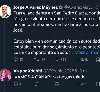 El candidato a la presidencia