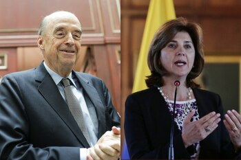 Canciller Álvaro Leyva y excanciller