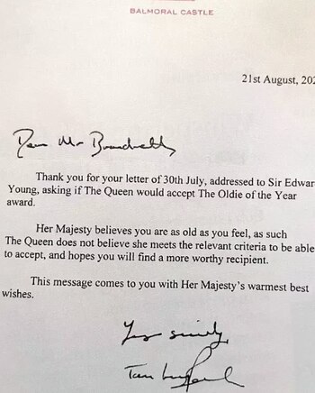 La carta enviada por la