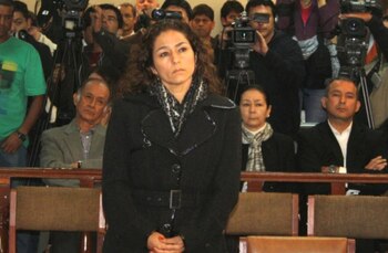 Cecilia Chacón y su familia