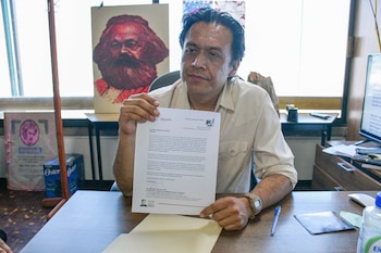 Marx Arriaga recibió el oficio