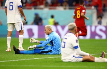 Keylor Navas se nota frustrado